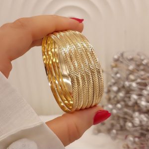 النگو 3 میل طلا‌ روس پک 6 تایی اورجینال