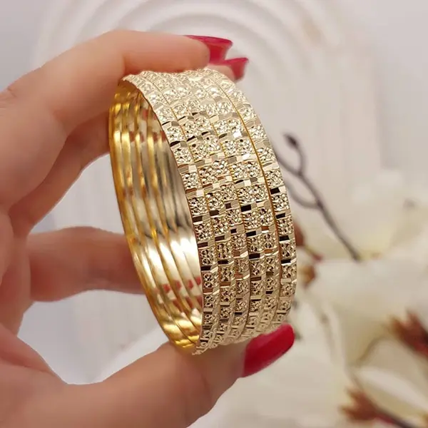 النگو طلا روس 3میل پک 6 عددی