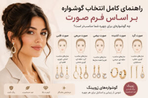 راهنمای کامل انتخاب گوشواره بر اساس فرم صورت